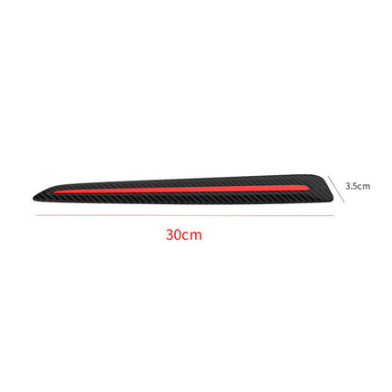 Universal 2PCS Carbon Fiber Bumper Corner Guards – Anti-Scratch Protection Film for Car