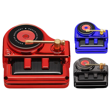 Solar-Powered Rotating Piano Car Air Freshener & Perfume Diffuser - Elegant Car Decor Gift