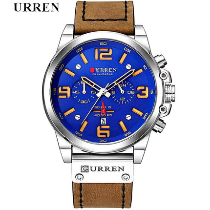 Men's Military Sport Silicone Watch with Calendar for Boys