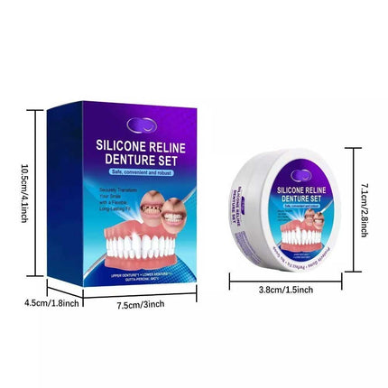 Comfort Fit Silicone Denture Set for Dentures & Veneers