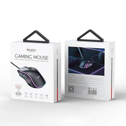 Wired RGB Gaming Mouse | 7200 DPI, 6 Programmable Buttons, Optical Sensor for PC/Laptop
