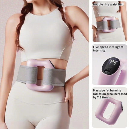 Full-Body Fascia Ring & Massage Gun Belt Set – Fat Burning, Shaping & Cellulite Relief