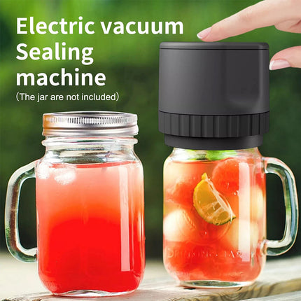 Electric Automatic Mason Jar Vacuum Sealer Kit with Lids