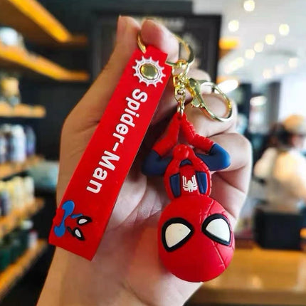 Spiderman Cartoon Keychain Keyring Gift Set Bag Clip Stocking Filler