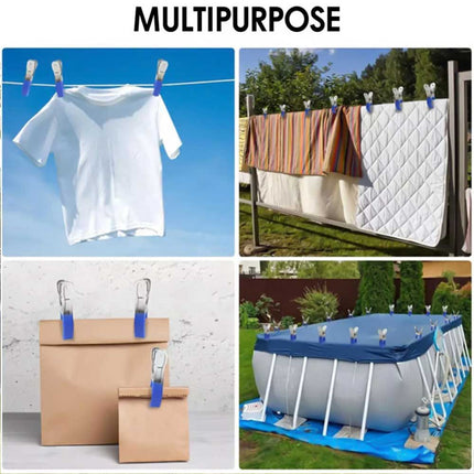 6Pcs 12CM Stainless Steel Pool Cover Clamps for Secure Fastening