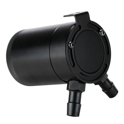 Universal Aluminum Oil Catch Can Kit with Dual Ports & Internal Baffle - High Efficiency, Engine Protection, Easy Install