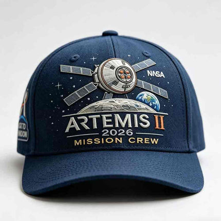 2026 Back to the Moon Cap, Artemis II Lunar Mission Commemorative Hat