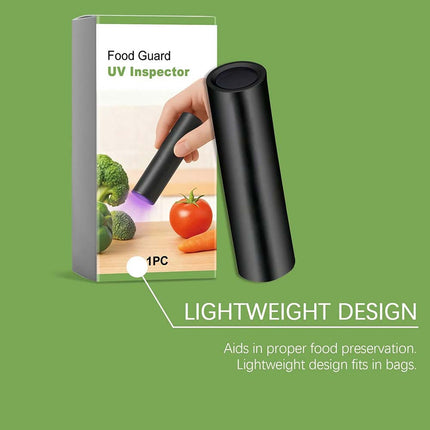 Portable UV Black Light Flashlight, UV Inspection Light for Vegetable & Food Contamination Detection