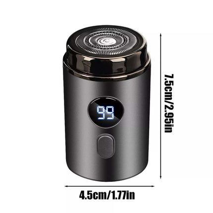 Mini USB Rechargeable Electric Razor for Men with Digital Display Portable
