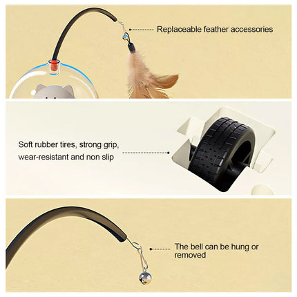 Automatic Smart Interactive LED Laser Teasing Cat Toy for Indoor Pets