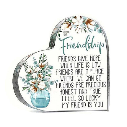 Friendship Gift Acrylic Plaque – Best Friend Birthday Thank You Present for Her