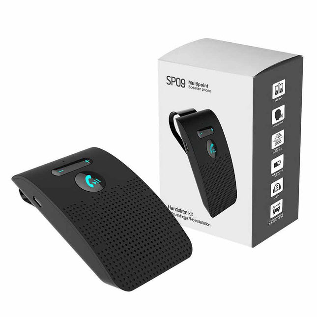 Bluetooth Sun Visor Speakerphone | Wireless Hands-Free Car Kit for Safe Driving & Crystal Clear Calls