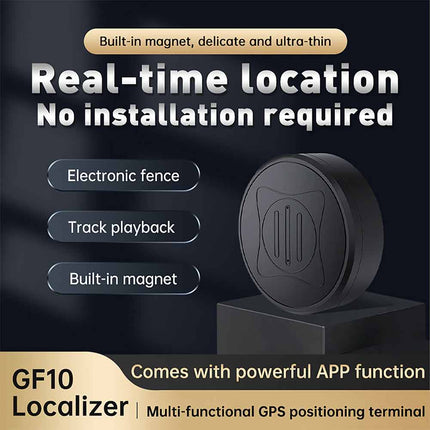 Real-Time GPS Tracker， No Monthly Fee – Mini Magnetic Locator with Geo-Fencing & APP Alerts