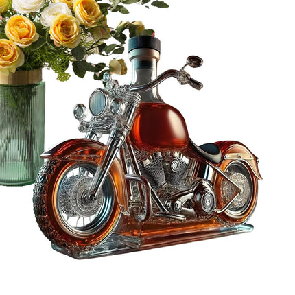 Vintage Wine Decanter Motorcycle Glass Whisky Liquor Bottle