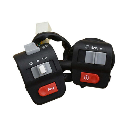 2X Motorcycle Handlebar Horn Turn Signal Light Controller Switch