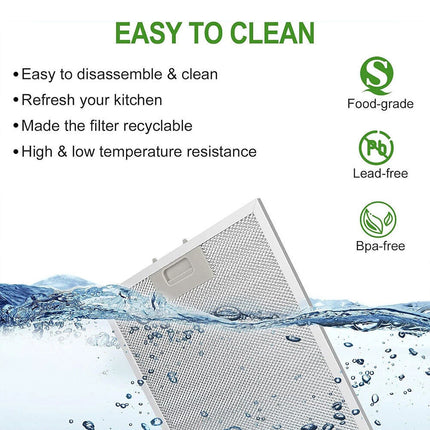 2PCS Metal Mesh Grease Filter for Cooker Hood, 320x260 mm