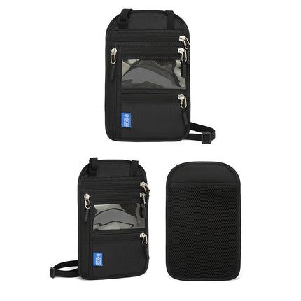 RFID Blocking Travel Wallet | Neck Shoulder Passport Holder Body Document Bag