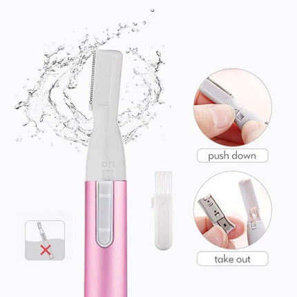 Electric Eyebrow Trimmer & Facial Hair Remover for Women