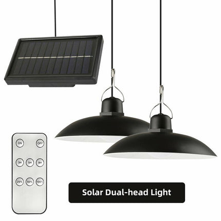 Solar Pendant Light Outdoor Hanging with Remote for Garden Yard Tent