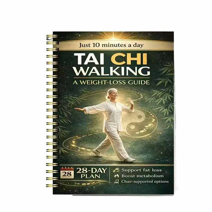 Tai Chi Walking for Weight Loss Senior-Friendly 28-Day Program Notebook
