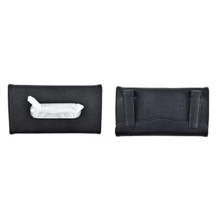 Car Sun Visor Tissue Holder Leather Napkin Box Dispenser Organizer