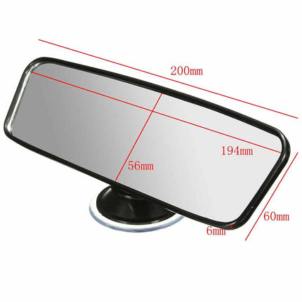 Suction Cup Rear View Mirror, Universal Wide Angle Interior Mirror for Car, Truck, SUV, Van