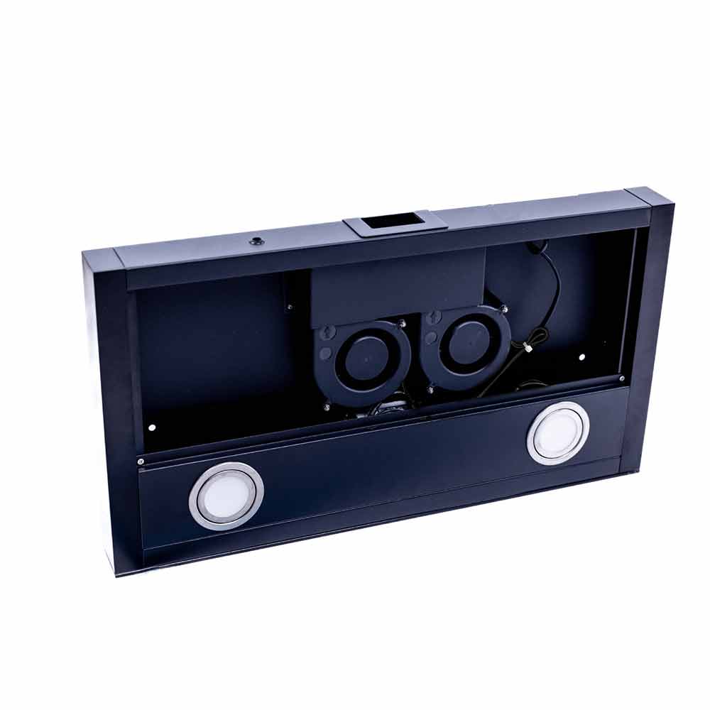 12V Range Hood for Caravan & Motorhome | 3-Speed Exhaust Fan with LED Downlights | Fits RV, Boat, Jayco