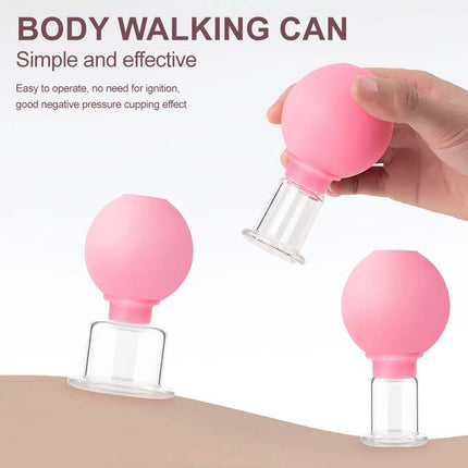 4PCS Facial Cupping Set – Glass Massage Tool for Revitalized Skin