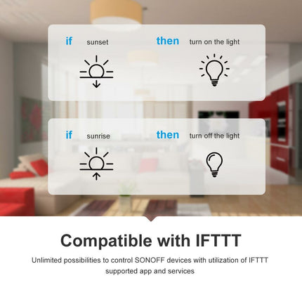 Smart WiFi Switch 10A, Universal DIY Module for Light & Devices