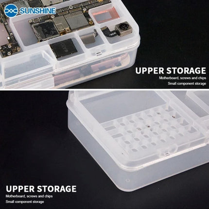 Multi-Functional Storage Box for Mobile Phone Repair Tools & Parts