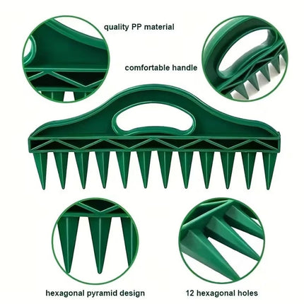 3pcs Garden Hand Dibber Hole Punch Tool for Sowing & Planting Seeds