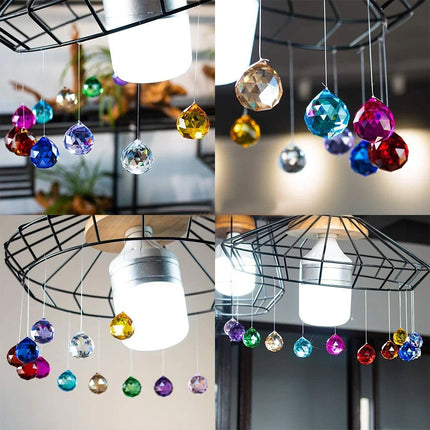 12X 20MM Crystal Sun Catcher Prism Pendant for Window Hanging