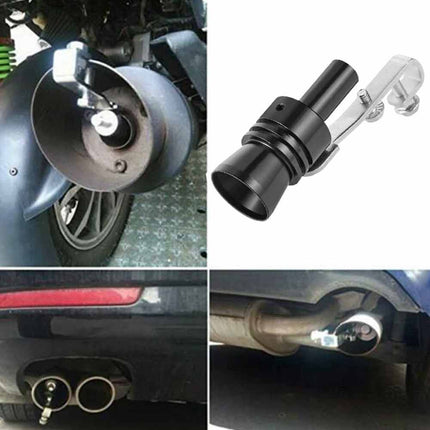 Universal 2PC XL Aluminum Turbo Whistle Loud Exhaust Booster