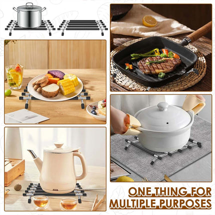 Stainless Steel Kitchen Trivet, Hot Pot Pan Stand Rack