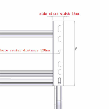 Double Retractable Caravan Step with LED Lights - Aluminium Alloy RV, Motorhome Entry Steps