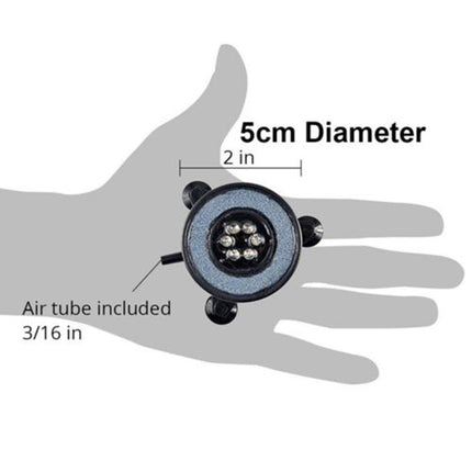 Aquarium Air Stone Disc 7 Color LED Bubble Light for Fish Tank