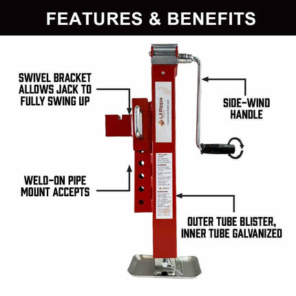 2000KG Heavy Duty Trailer Stabilizer Leg - for Boats, Caravans & Jet Skis | ASS Brand