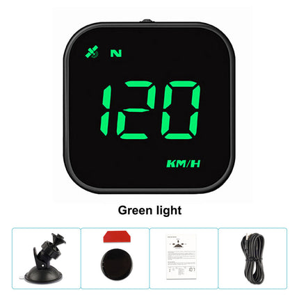 Universal Digital HUD Head-Up Display: GPS Speedometer Shows MPH/KMH, Overspeed Alarm, for All Cars