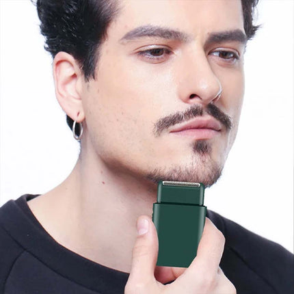 USB Rechargeable Mini Shaver, Pocket-Sized Portable Electric Razor for Men