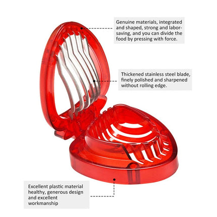 Stainless Steel Strawberry Slicer with Sharp Blade – Fruit Cutter Tool