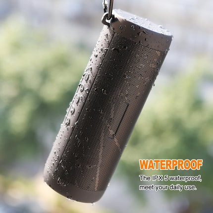 Portable Waterproof BT Subwoofer w/ TF Card, Radio & Flashlight