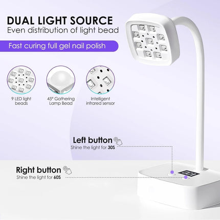 Professional UV LED Nail Lamp Gel Curing with USB