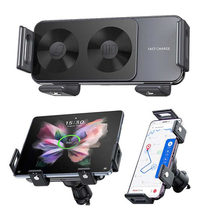 Wireless Car Charger for Samsung Galaxy Z Fold 5/4/3 - 15W Fast Charging Magnetic Air Vent Mount