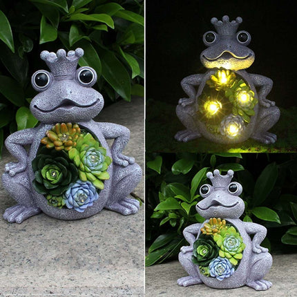 Outdoor Solar Frog Garden Light – Fantasy Glow Ornament