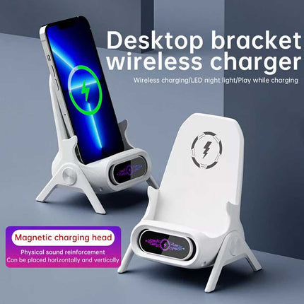 15W Fast Wireless Charger Stand Dock for iPhone Samsung & Android Phones