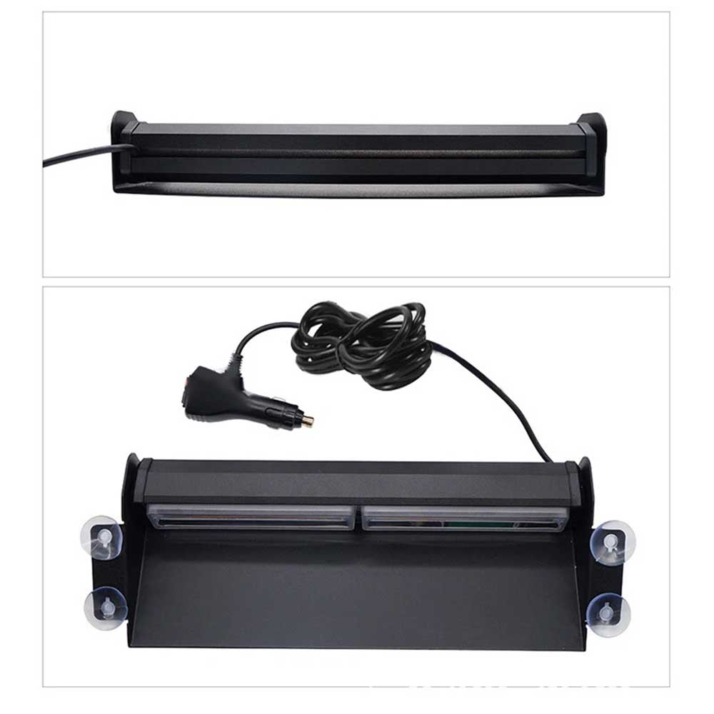 12V-24V Amber LED Strobe Beacon - Waterproof Vehicle Roof Warning Light for Recovery & Emergency