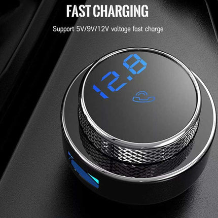 BLT 5.0 FM Transmitter: QC3.0 + 2USB-C + Wireless Audio & Handsfree