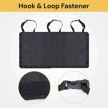 Car Back Seat Organizer with Tablet Pocket - 10-Pocket Hanging Storage for Toys, Books & Travel Essentials