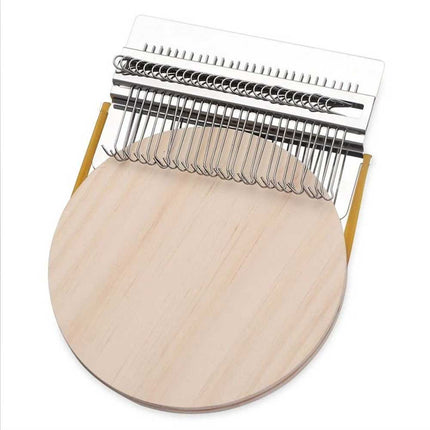 Mini Darning Loom Mushroom Knit Patch Kit for DIY Weaving Repair