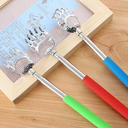 Extendable Bear Claw Back Scratcher, Portable Telescopic Massage Tool for Itch Relief
